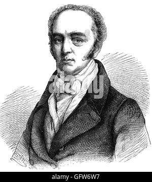 Charles Grey, 2nd Earl Grey, (1764 – 1845) was Prime Minister of the United Kingdom of Great Britain and Ireland from 22 November 1830 to 16 July 1834. A member of the Whig Party, he backed significant reform of the British government and was among the primary architects of the Reform Act 1832. His government also saw the abolition of slavery in the British Empire. Stock Photo