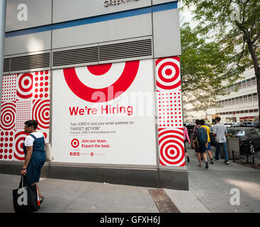 Target department store We're hiring sign - USA Stock Photo - Alamy