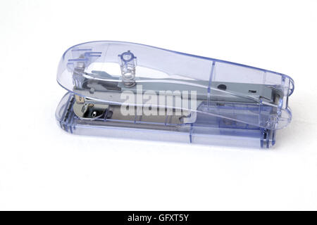 Mauve Transparent Stapler Stock Photo