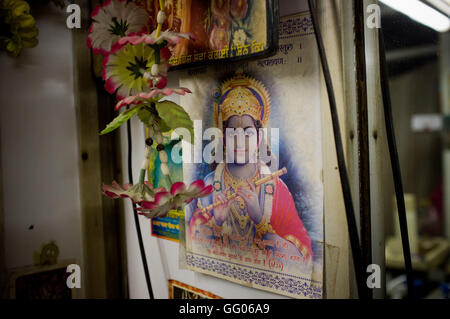 Amritsar, Punjab, India. 12th May, 2013. File Image - Image of Krishna Hindu god in a barber shop of Amritsar, India. © Jordi Boixareu/ZUMA Wire/Alamy Live News Stock Photo
