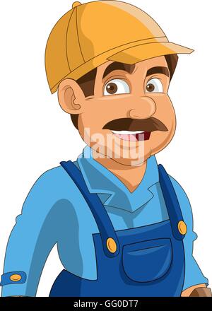construction or industrial worker icon Stock Vector
