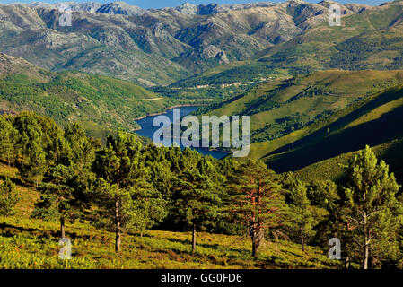 Portugal, Minho: Great mountain view in the National Park Peneda Geres Stock Photo