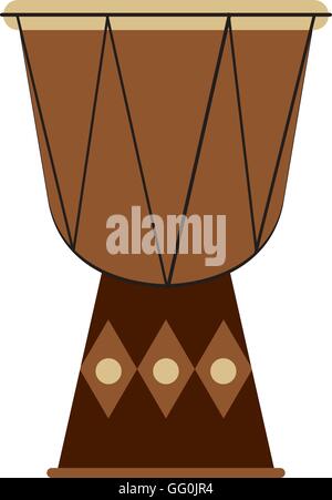 single djembe icon Stock Vector