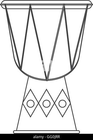 single djembe icon Stock Vector