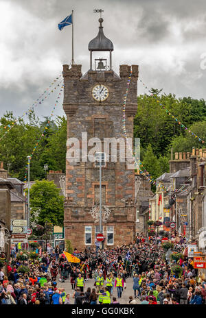 Dufftown,Moray,Scotland,UK. 30th July 2016. This is activity within Dufftown Highland Games, Moray, Scotland. Stock Photo