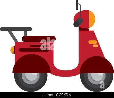 single scooter icon Stock Vector