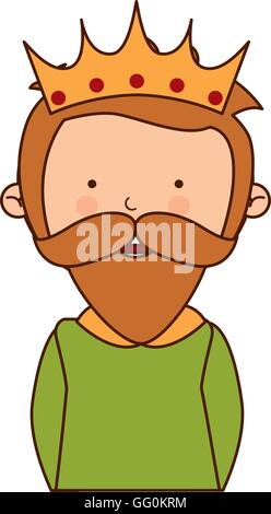 wise man character icon Stock Vector