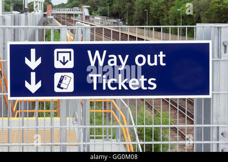 Fleet station car park in Fleet, Hampshire Stock Photo