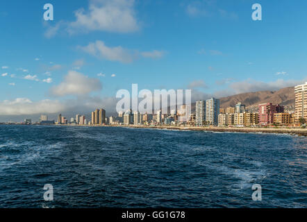 view of downtown city of Antofagasta in northern Chile Stock Photo