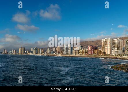 view of downtown city of Antofagasta in northern Chile Stock Photo