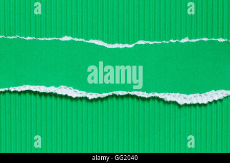 torn corrugated paper background texture Stock Photo