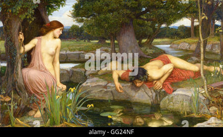 John William Waterhouse - Echo and Narcissus Stock Photo