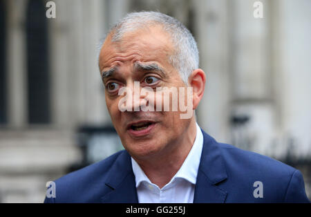 Yusef Azad, Director of Strategy National Aids Trust, outside the Royal Courts of Justice, The Strand, London after the leading Aids charity has won a High Court battle over whether a preventative treatment for HIV which charities say is a 'game-changer' can legally be funded by the NHS. Stock Photo