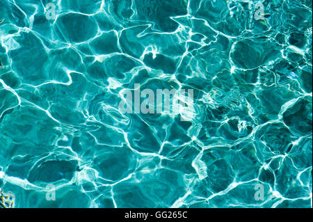 Rippled water in a swimming pool Stock Photo