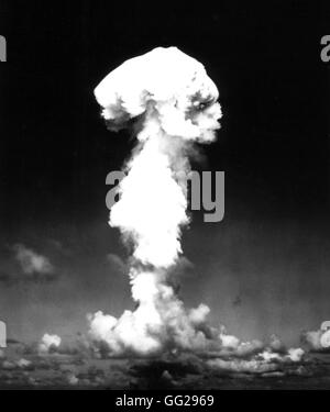 Nuclear bomb explosion in Bikini (Marshall Islands) July 1946 United States National Archives. Washington Stock Photo