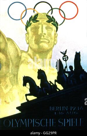 1936 Olympic Games poster, Berlin 1936 Germany Washington, The Library of Congress Stock Photo