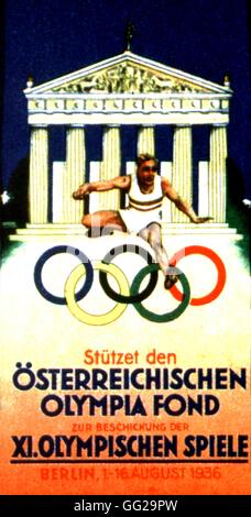 Austrian poster: The 1936 Olympic Games in Berlin 1936 Germany Washington, The Library of Congress Stock Photo