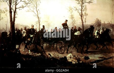 Camphausen Napoleon III leaving Sedan with Bismarck 1870 France - 1870 War Munich, Museum of the Army Stock Photo