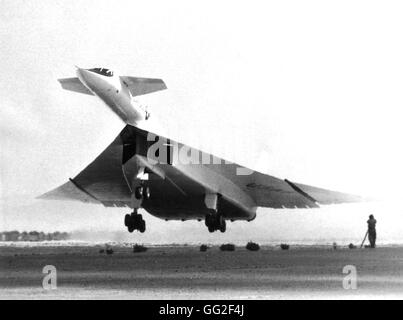 XB 704 experimental supersonic plane. Delta-shape with six jets, weighing 225 tons. 20th USA National Archives, Washington Stock Photo