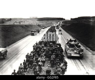 German prisoners of war on the march, WW1 Stock Photo - Alamy