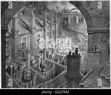 Slums Of London, Engraving By Gustave Dore, Circa. 1850 Stock Photo - Alamy