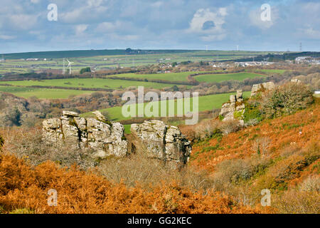 Devil's Leap; Bodmin Moor; Cornwall; UK Stock Photo