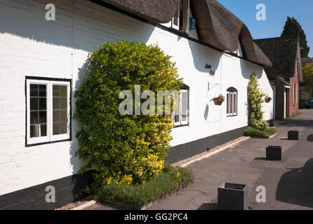 Manton Thatch cottage in Manton village Marlborough Wiltshire UK Stock Photo