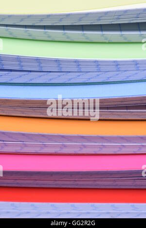 Stack of exercise books Stock Photo - Alamy