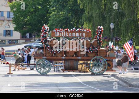 Leavenworth, German themed town in Washington state USA Stock Photo