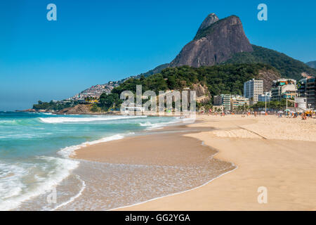 Ipanema beach in Rio de Janeiro Stock Photo