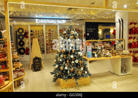 London, UK, 1 August 2016, Selfridges department store open Xmas shop 141 days before Christmas. Stock Photo