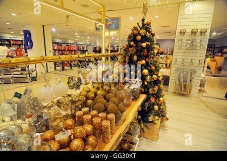 London, UK, 1 August 2016, Selfridges department store open Xmas shop 141 days before Christmas. Stock Photo