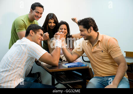 College students having fun Stock Photo