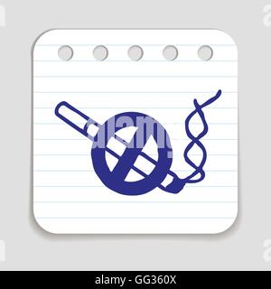 No smoking doodle icon. Stock Vector