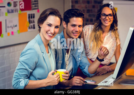Graphic designers working in office Stock Photo