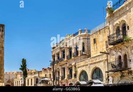 Buildings in the Armenian Quarter of Jerusalem Stock Photo