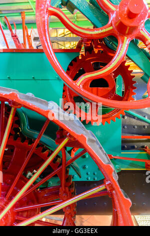 Steam locomotive wheel Stock Photo