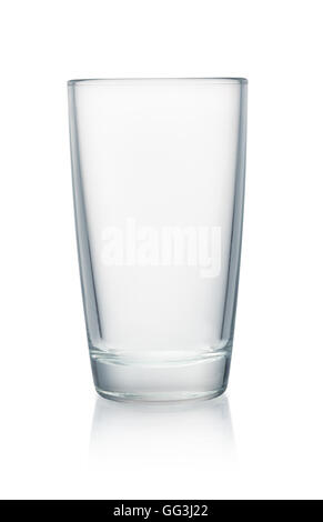 Empty glass isolated on white Stock Photo