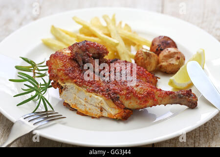 spicy piri piri chicken, portuguese cuisine Stock Photo
