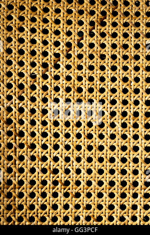 on black rattan texture for use as background Stock Photo