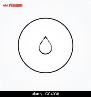 Rounded drop vector icon Stock Vector