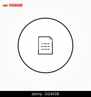 Rounded paper vector icon Stock Vector