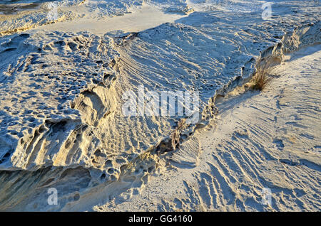 Shapes and patterns of weathered Sydney (Hawkesbury) sandstone on the New South Wales coast Stock Photo