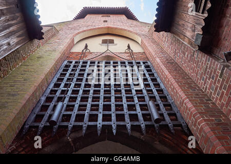 Portcullis in the Castle of the Teutonic Order in Malbork, Poland Stock Photo