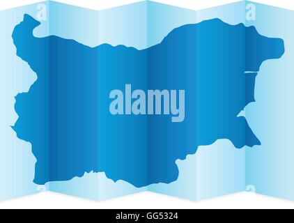 Bulgaria map on a white background. Vector illustration. Stock Vector