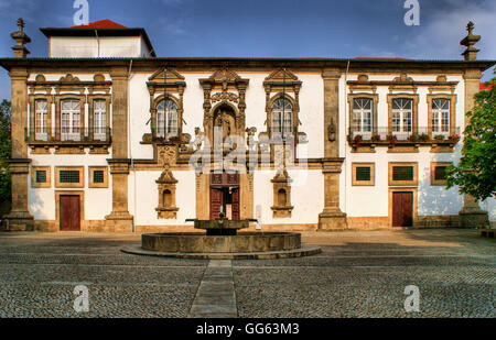 Guimaraes City-Hall in the former Santa Clara convent, Portugal Stock Photo