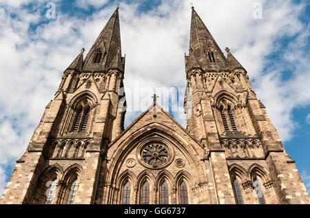 St Mary's Cathedral (Episcopal), Palmerston Place, Edinburgh. A Gothic building designed by Sir George Gilbert Scott in 1874 Stock Photo