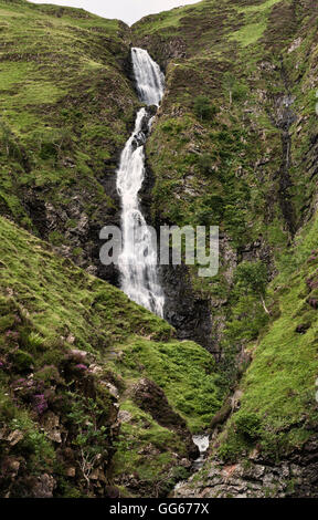 Near Moffat, Sotland, UK, in the Scottish Borders. The Grey Mare's Tail waterfall Stock Photo