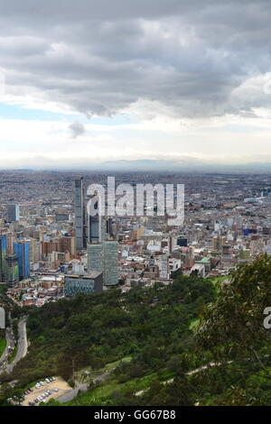 Colombia, Bogota, View over city from Monserrate Stock Photo