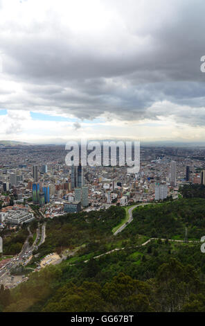 Colombia, Bogota, View over city from Monserrate Stock Photo